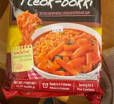 뚜기네 라볶이 제품 사진